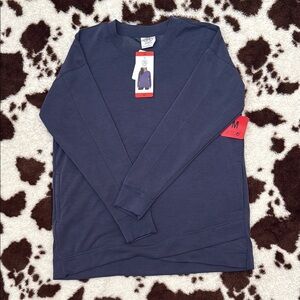 Navy Blue Crewneck Sweatshirt